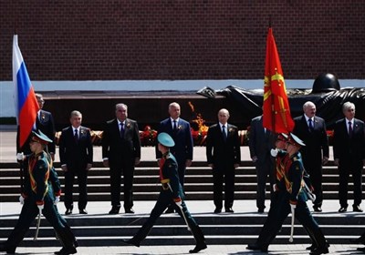  رژه نظامی در مسکو با حضور رهبران کشورهای متحد روسیه + تصاویر 