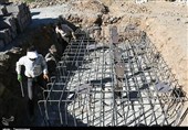 عملیات احداث پل معلق در آبیدر سنندج به روایت تصویر