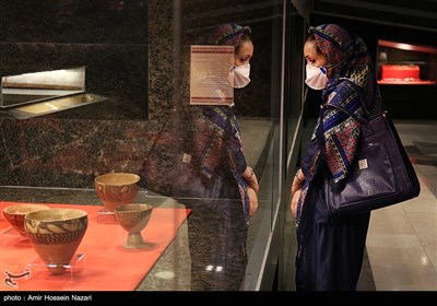 نمایش گور بانوی سه هزار ساله سگزآباد در موزه شهر قزوین