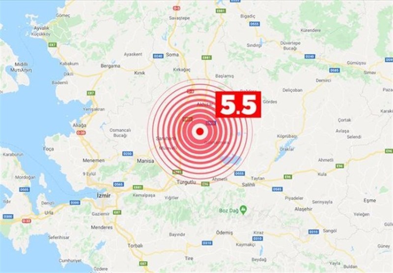 زلزله 5.5 ریشتری در مانیسای ترکیه