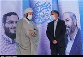 سیدعباس صالحی وزیر فرهنگ و ارشاد اسلامی و حجت الاسلام محمد قمی سازمان تبلیغات اسلامی در مراسم تکریم و معارفه رئیس حوزه هنری