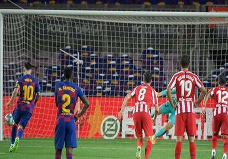 لالیگا| بارسلونا در شب 700 گله شدن مسی به اتلتیکومادرید هم امتیاز داد/ راه برای قهرمانی رئال هموارتر شد