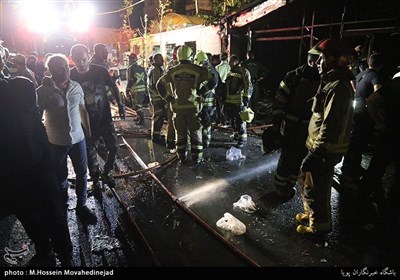 انفجار و آتش‌سوزی مرکز درمانی سینا
