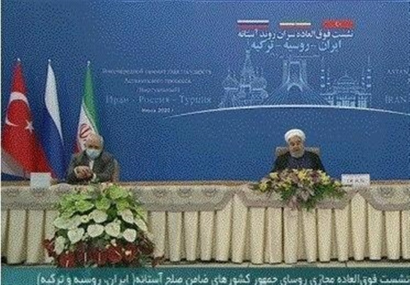 روحانی خلال اجتماع أستانا: یجب مکافحة الارهاب فی سوریا والمنطقة لتوفیر الأمن للشعب السوری