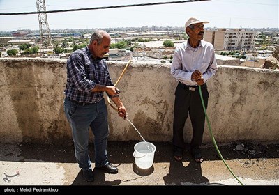 بی آبی در خیابان کارون اهواز