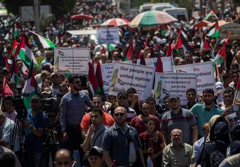 Hundreds Protest in Gaza against West Bank Annexation Plan (+Video)