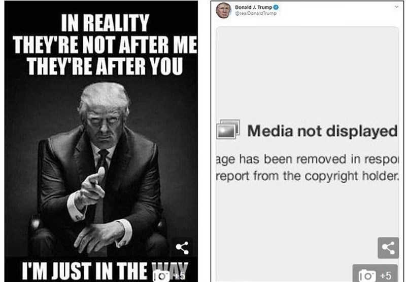 Twitter Removes Trump’s Tweet over Copyright Violations