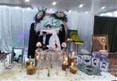 آغاز پیوند آسمانی در زیر پرچم سبز رضوی+عکس