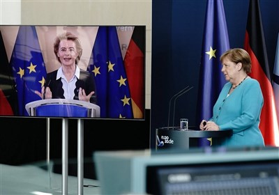  تسریع اجرای بسته اقتصادی کرونایی اروپا محور کنفرانس ویدئویی "مرکل" و "فون در لاین" 
