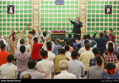 مداحی محمدحسین حدادیان در مراسم جشن ولادت امام رضا(ع) در مهدیه امام حسن(ع)