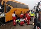 3 کشته و 25 مصدوم در تصادف اتوبان ساوه
