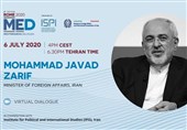 ظریف در نشست مجازی «مدیترانه 2020» شرکت می‌کند