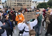 Thousands Protest against College Headscarf Ban Ruling in Brussels (+Video)