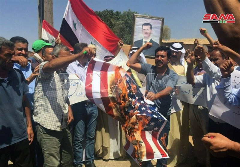 تظاهرات سوری‌ها علیه اشغالگران آمریکایی