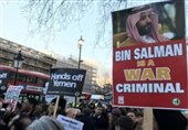 برگزاری تظاهرات در لندن در محکومیت جنایات سعودی علیه ملت یمن