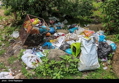 زباله سوغات گردشگران به روستاهای رحیم آباد گیلان