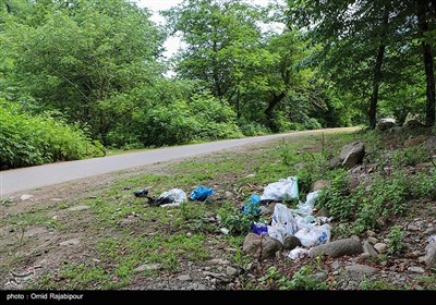 زباله سوغات گردشگران به روستاهای رحیم آباد گیلان