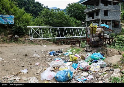 زباله سوغات گردشگران به روستاهای رحیم آباد گیلان