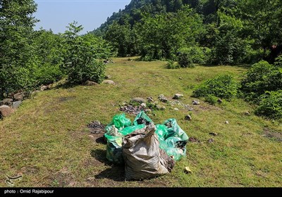 زباله سوغات گردشگران به روستاهای رحیم آباد گیلان