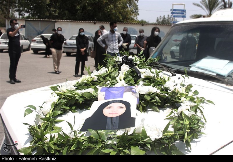 مراسم تشییع دومین شهید مدافع سلامت استان هرمزگان از دریچه دوربین تسنیم + تصاویر