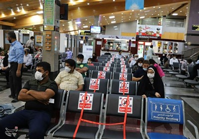  رعایت پروتکل‌های بهداشتی در فرودگاه گرگان؛ اینجا همه ماسک می‌زنند+ تصاویر 