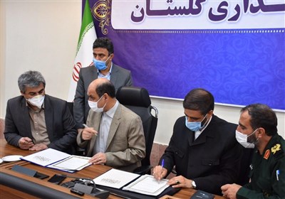 تفاهمنامه 12 هزار میلیاردتومانی بین قرارگاه خاتمالانبیا و استانداری گلستان امضا شد