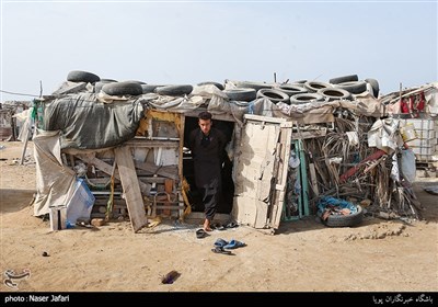 حاشیه نشینان مناطق میرآباد و عثمان آباد در حاشیه سفر پرویز فتاح به استان سیستان و بلوچستان