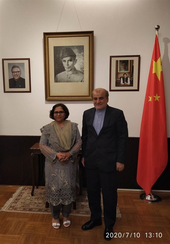 سفیر ایران در چین از دیدار با همتای پاکستانی خود خبر داد
