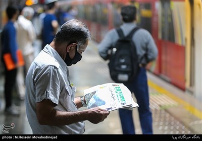استفاده از ماسک در متروی تهران