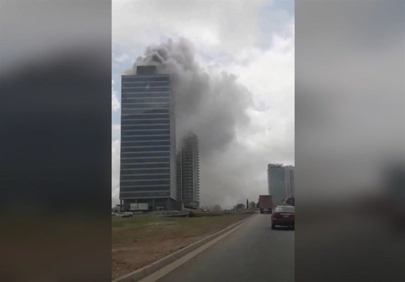 Huge Columns of Smoke As World Trade Center Catches Fire in Nigeria (+Video)