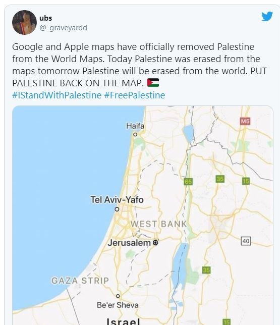 Map of palestine