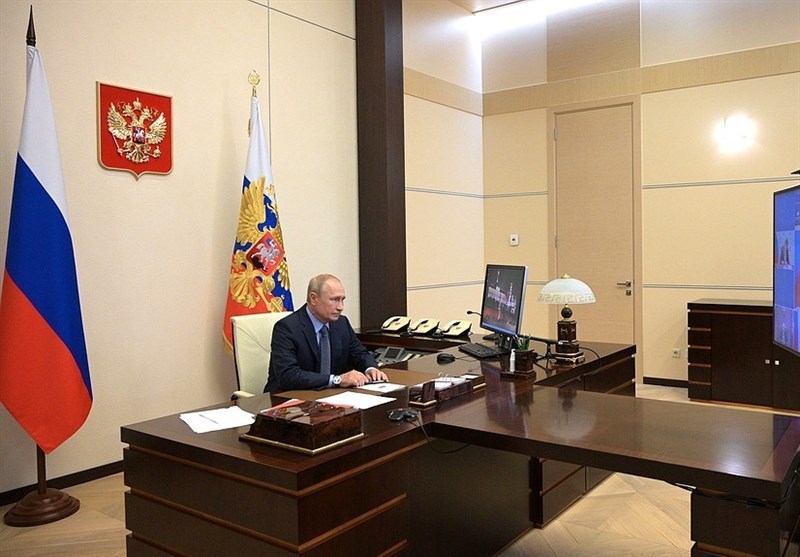 نشست مجازی پوتین با اعضای شورای امنیت روسیه