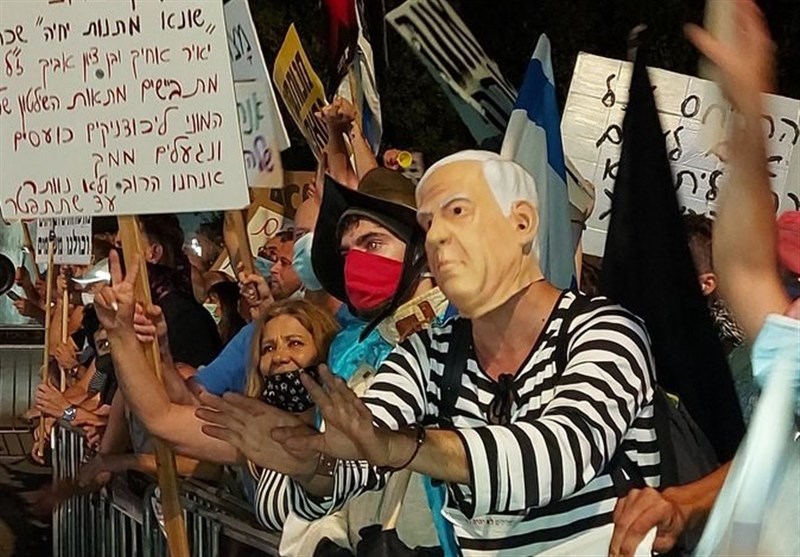 رژیم اسرائیل|اعتراضات معترضان خشمگین علیه نتانیاهو؛ پلیس کوادکوپترها را وارد عمل کرد