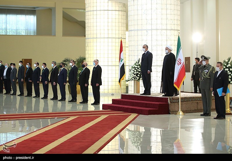 استقبال رئیس‌جمهور از نخست وزیر عراق