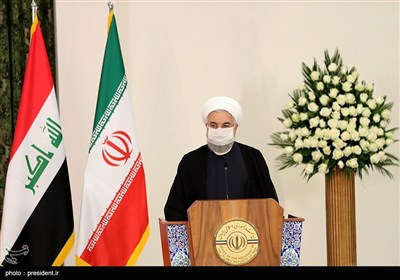 نشست خبری حسن روحانی رئیس جمهور و مصطفی الکاظمی نخست وزیر عراق 
