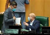 محمدباقر قالیباف رئیس مجلس شورای اسلامی در جلسه علنی مجلس شورای اسلامی