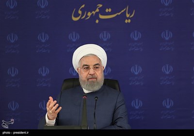 حجت‌الاسلام حسن روحانی رئیس جمهور در جلسه ستاد ملی مقابله با کرونا 