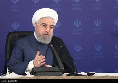 حجت‌الاسلام حسن روحانی رئیس جمهور در جلسه ستاد ملی مقابله با کرونا 