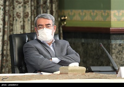 عبدالرضا رحمانی فضلی وزیر کشور در جلسه ستاد ملی مقابله با کرونا