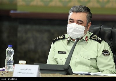 سردار حسین اشتری در جلسه ستاد ملی مقابله با کرونا 