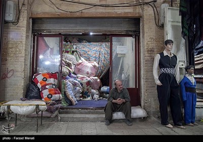 کسادی بازار سنتی کرمانشاه در اثر شیوع کرونا