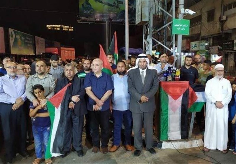 تظاهرات فلسطینیان در حمایت از موضع حماس/ هیچ امتیازی به دشمنان نمی‌دهیم