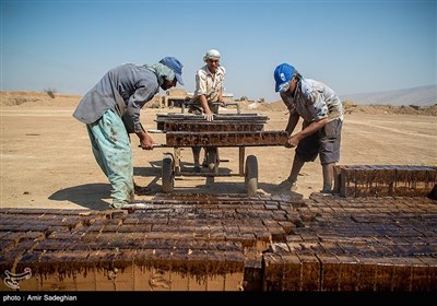 کوره های داغ آجرپزی در گرمای تابستان