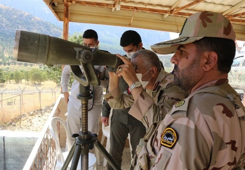 بازدید فرمانده مرزبانی ناجا از مرزهای کردستان به‌روایت تصویر‌