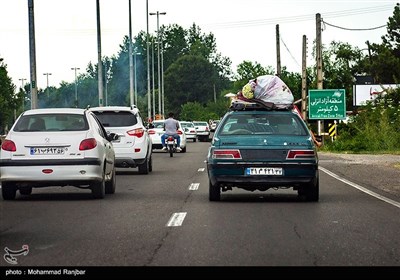 هجوم مسافران به استانهای شمالی کشور (گیلان) در تعطلیات اخر هفته و بی توجهی به وضعیت کرونا