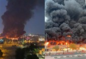 علت آتش سوزی در بازار «عجمان» امارات مشخص شد+فیلم