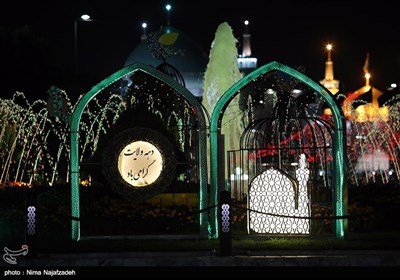 چراغانی شهر مشهد