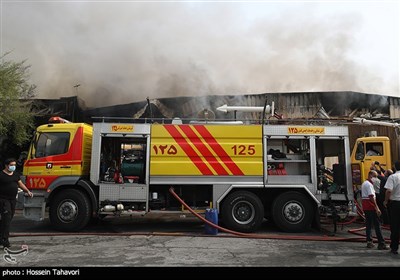 آتش سوزی بازار پردیس - کیش
