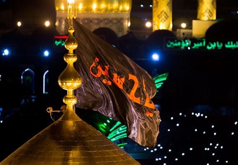 پرچم جدید گنبد حرم امام حسین(ع) در آستانۀ محرم آماده شد +عکس
