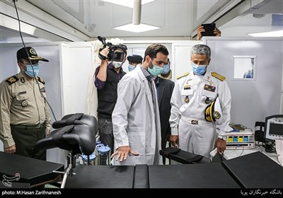 بازدید امیر دریادار حبیب الله سیاری رئیس ستاد و معاون هماهنگ کننده ارتش از سامانه‌های متحرک درمانی و انتقال بیمار